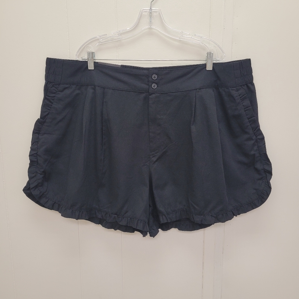 Who What Wear Ruffle Edge High Rise Shorts